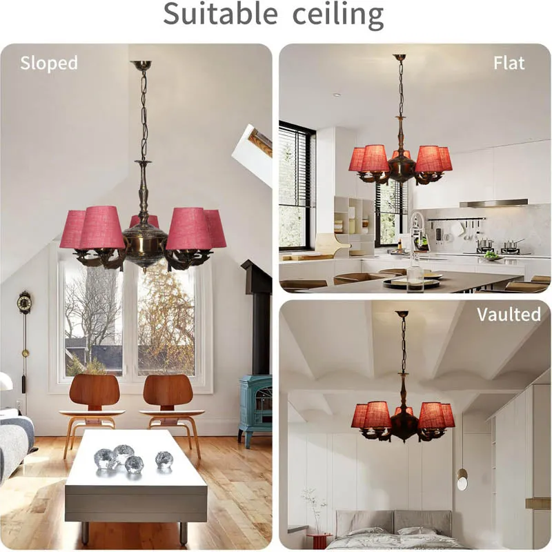 Ruddy Conical Golden Antique Ceiling Lamp media 5