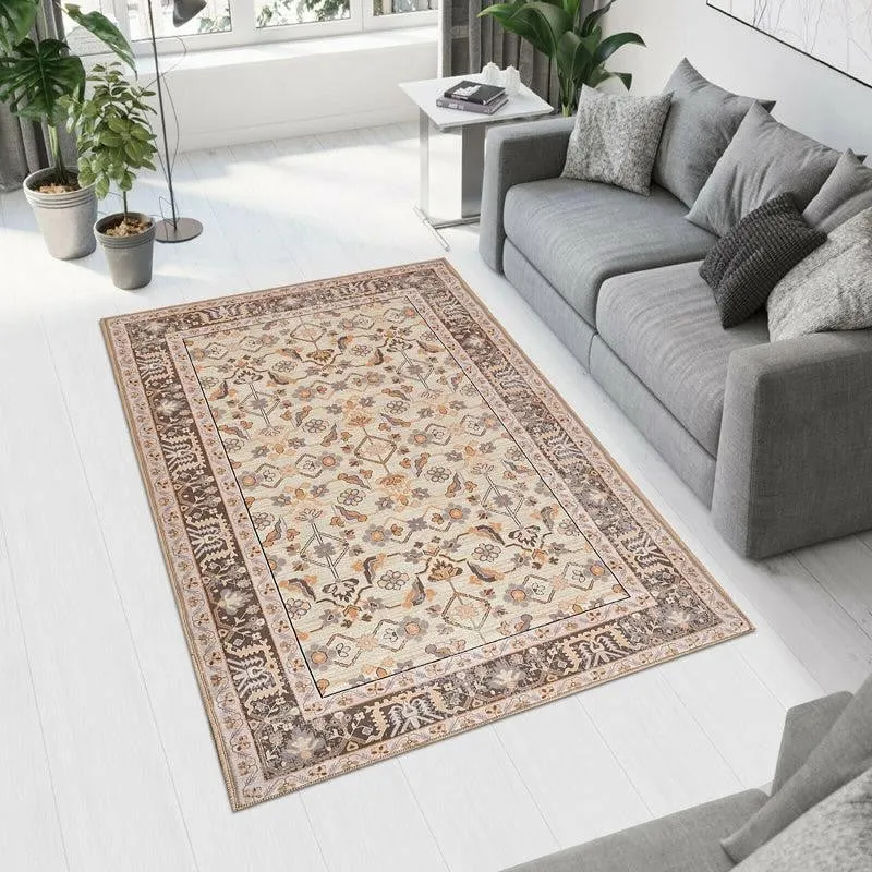Simin Velvet Rectangle Anti-Skid Carpet - 3