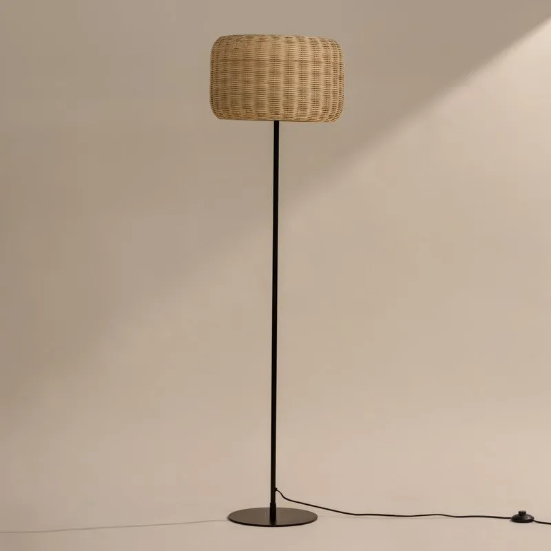 Fig Living Bird's Nest - Rattan Floor Lamp media 3