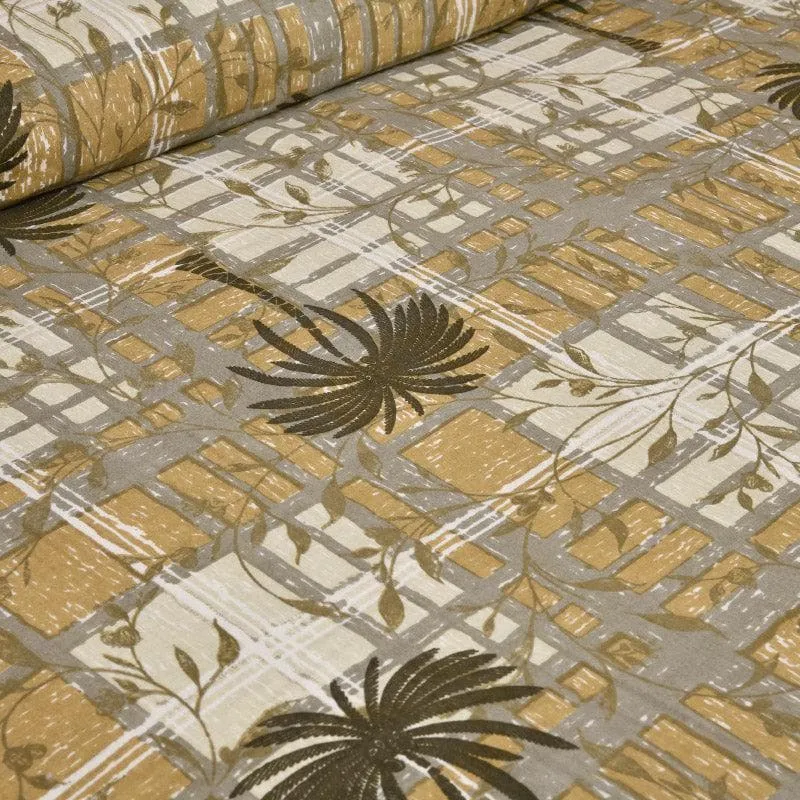 Coco Tree Checkers Cotton Bedsheet (Green) - 160 TC media 6