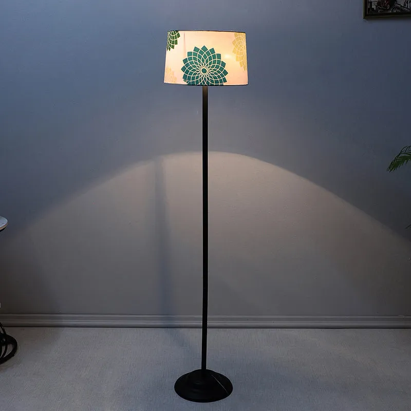 Akari Printed Metal Floor Lamp - Black media 1