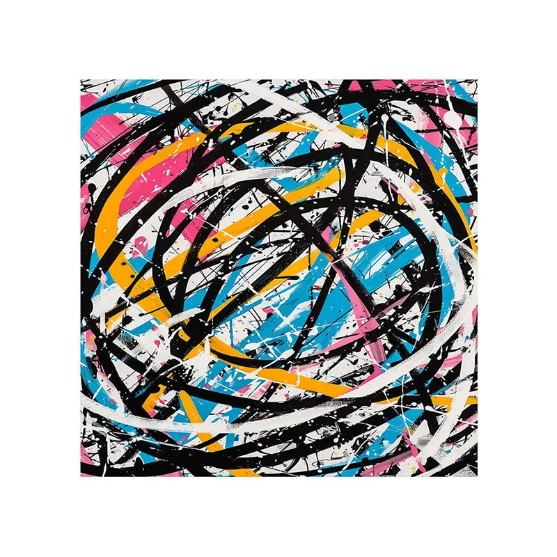 Abstract Lines Wall Painting media 5