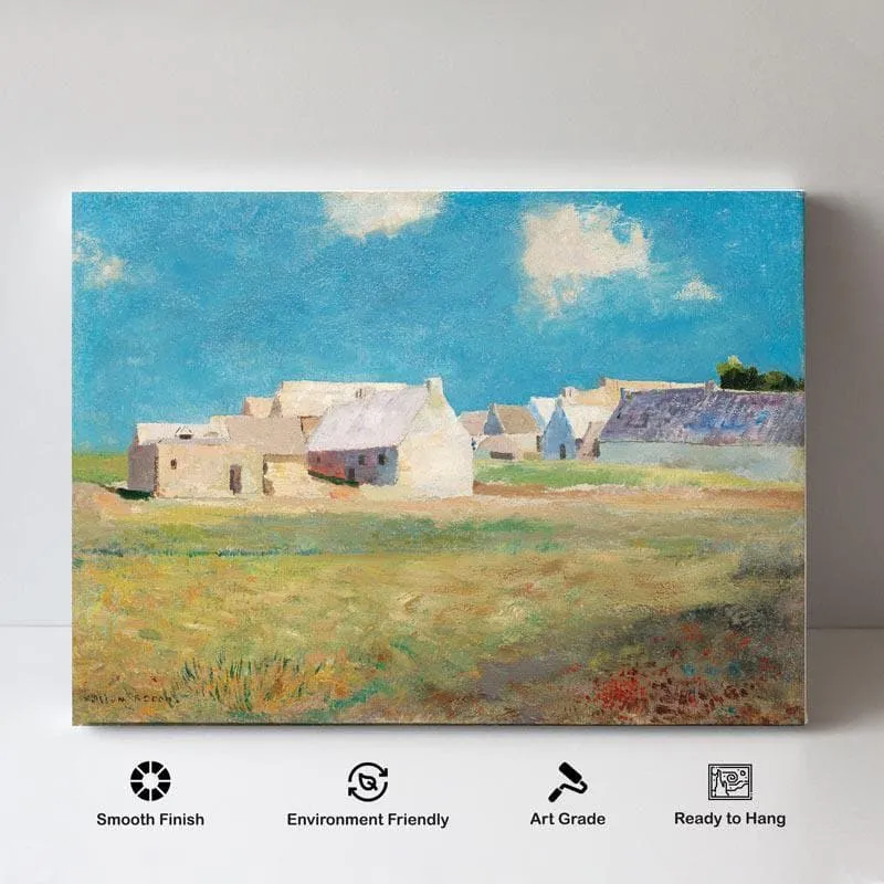 Breton Village Canvas Wall Art - Gallery Wrap media 4