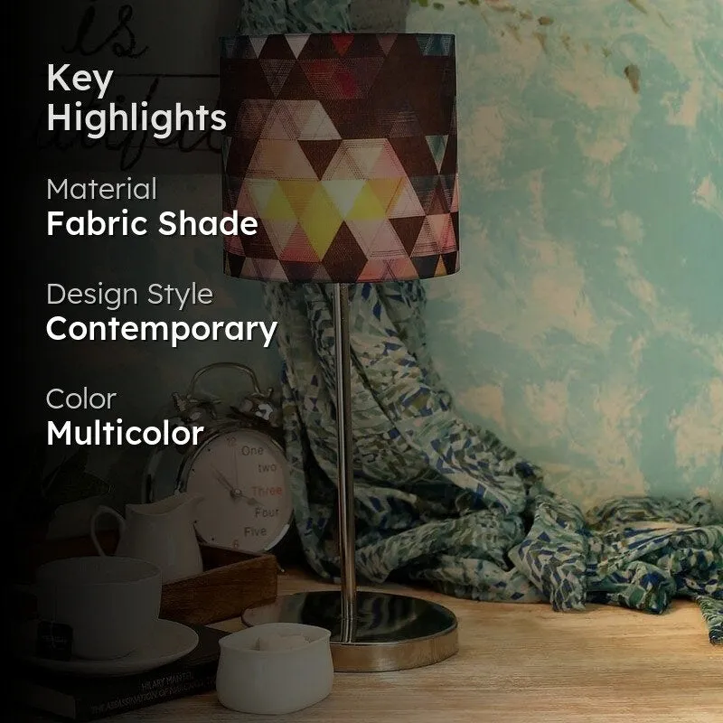 Pixel Poise Metal Fabric Table Lamp - Multicolor media 2