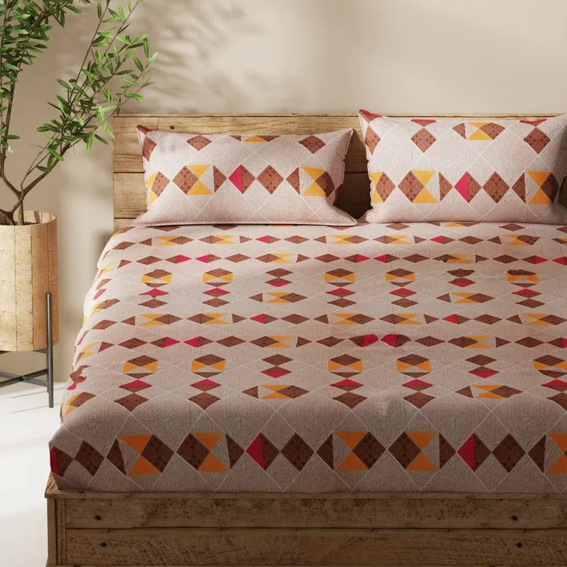Korin Bedsheet (Beige) - 115 GSM media 4