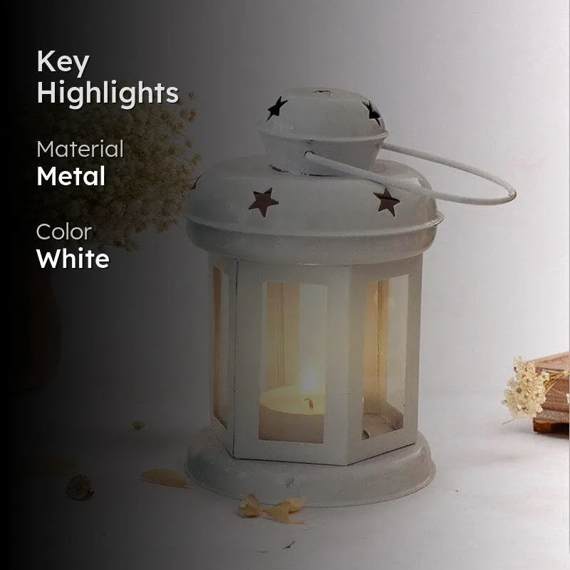 Lantern Lore Tealight Candle Holder - White media 2