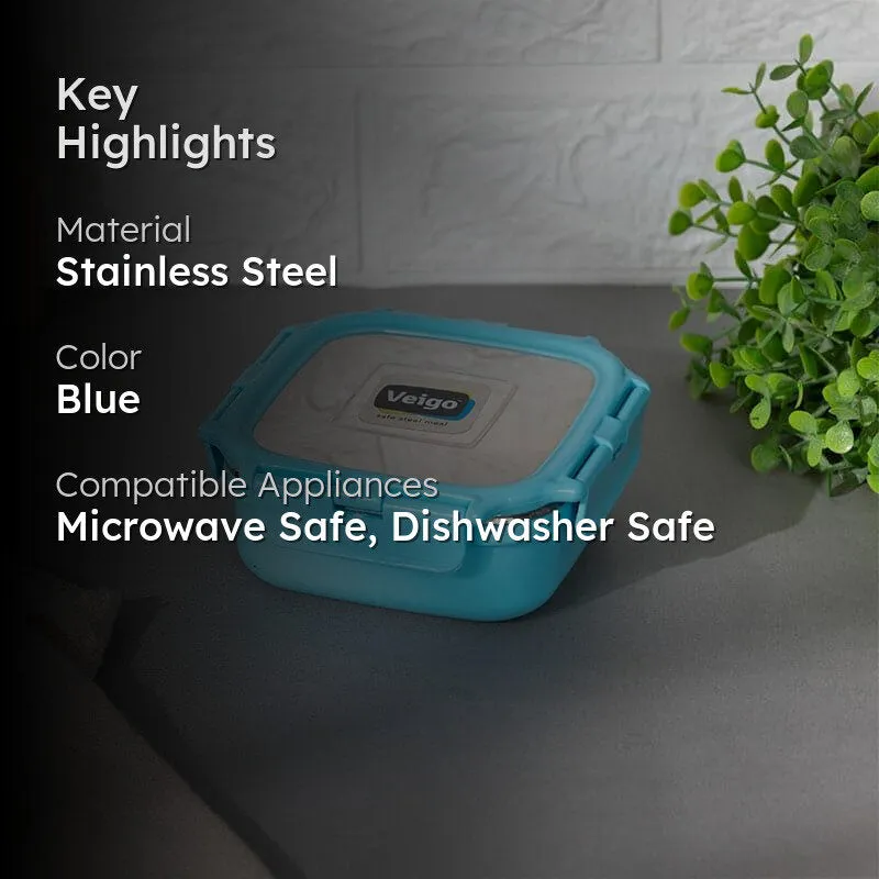 Vault Microwave Safe Lunch Box (Aqua) - 300 mL media 2