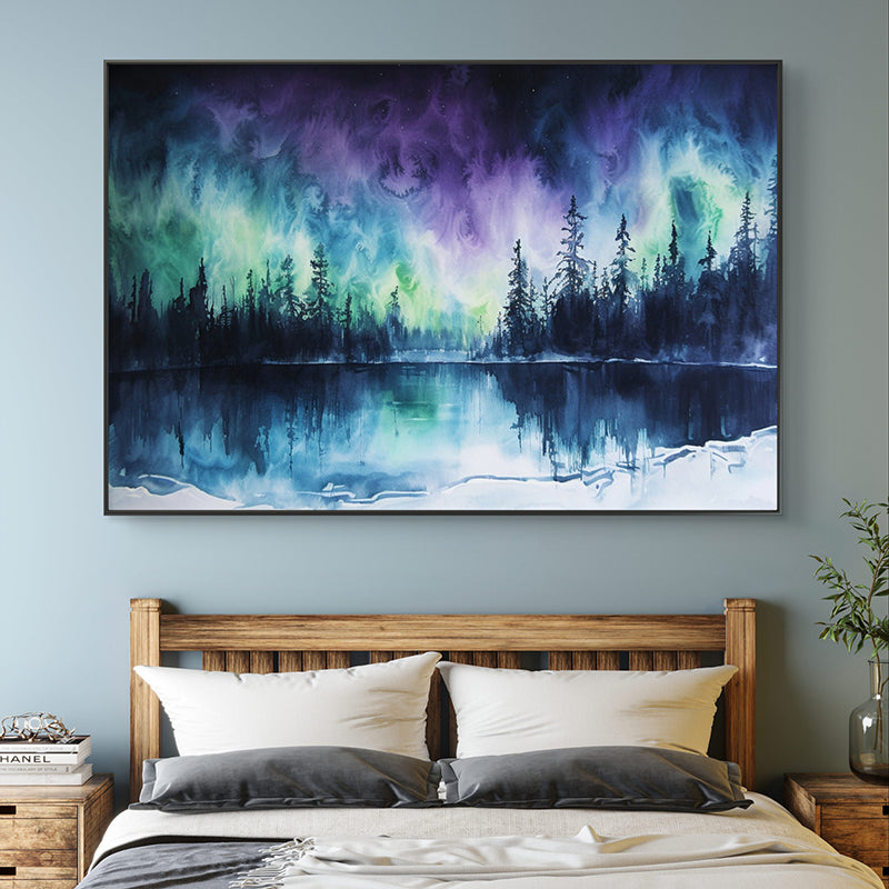 Magical Aurora Wall Painting