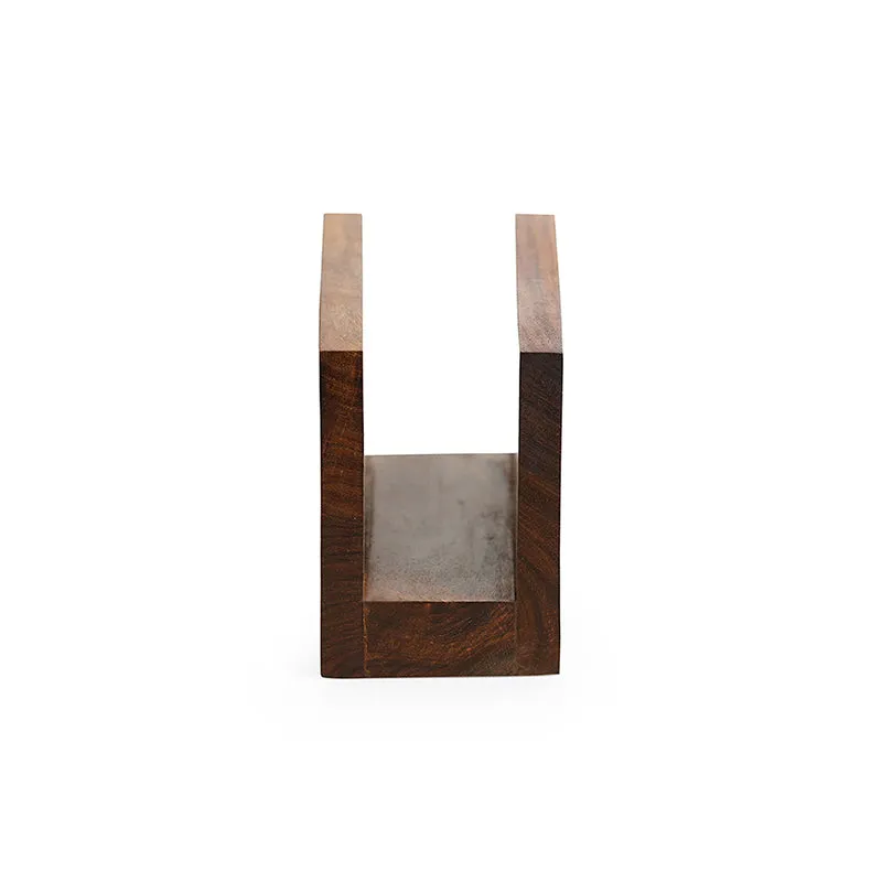 Danu Sheesham Wood Tissue Holder media 4