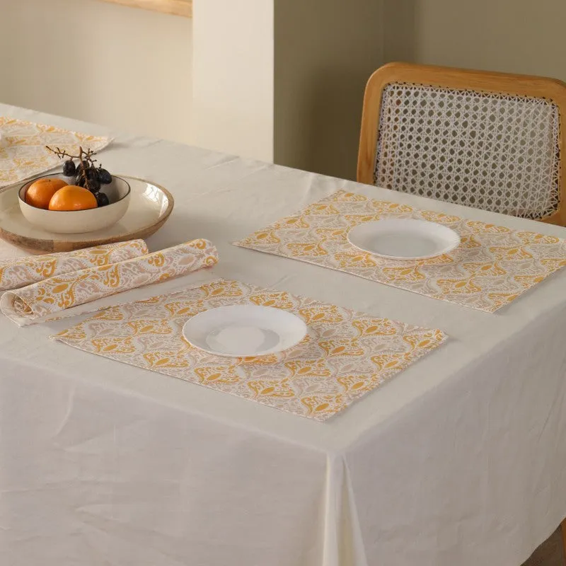 Yellow Prism Weave Canvas Table Mats - Set Of Six media 9