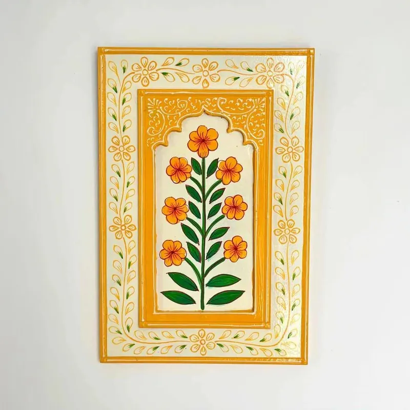 Elarin Floral Wall Art & Paintings - Yellow media 3
