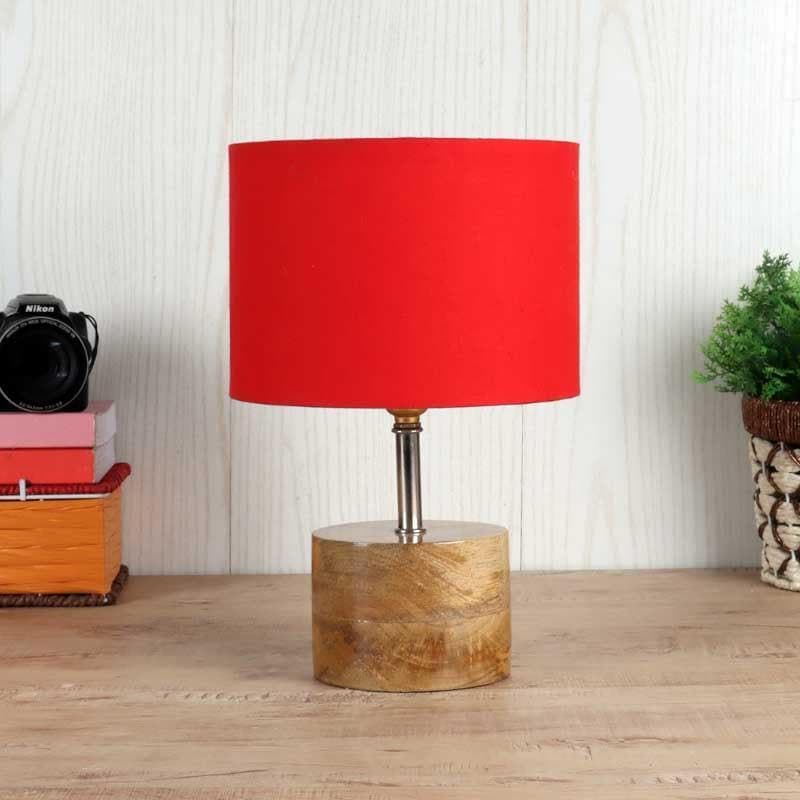 Tezun Fabric Table Lamp - Red,Brown media 4