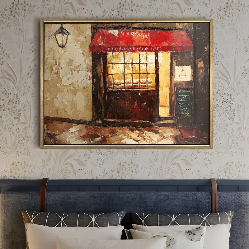 Golden Corner Canvas Wall Painting With Frame media 5