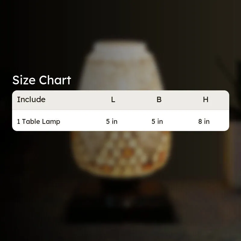 Lunero Glass Table Lamp With Wooden Base media 10