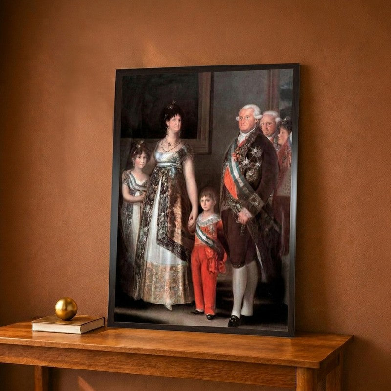 Family of Spanish King Carlos Iv Detail 1801 Canvas Wall Painting - 9 x 12 Inches