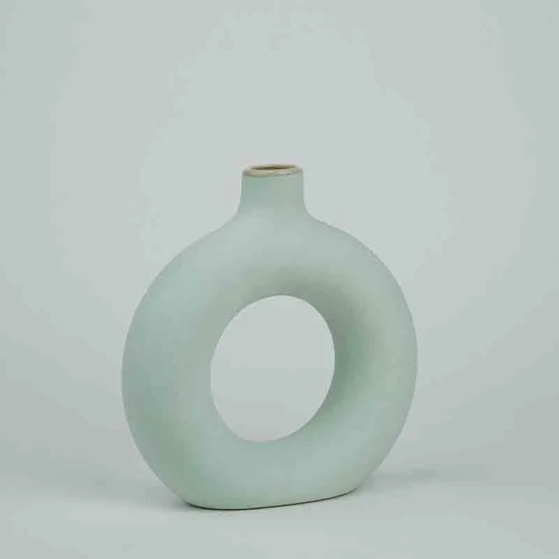 Boho Donut Vase - Blue media 6