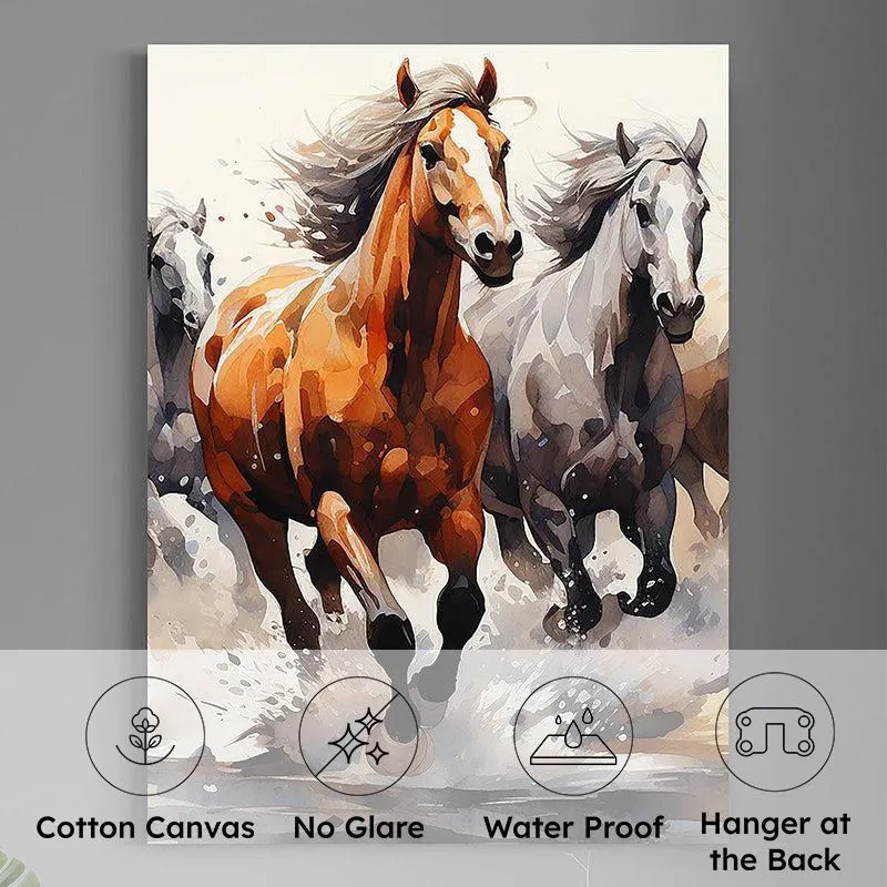Wild Race Canvas Wall Painting media 4