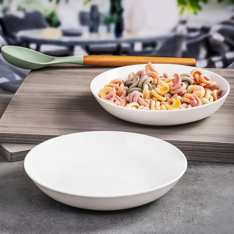Bone China Pasta Plate (650 mL Each) - Set Of Two - 650 ML