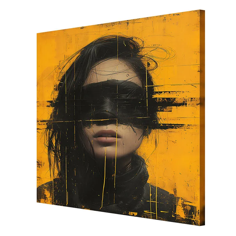 Woman In Shadow Wall Painting media 6