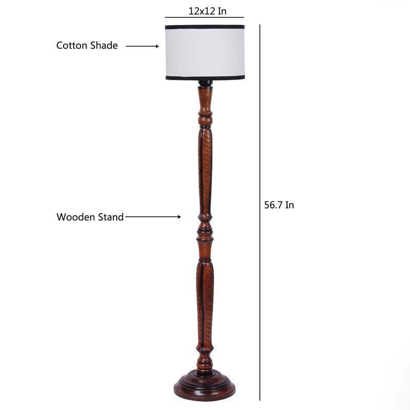Old School Floor Lamp - White media 8