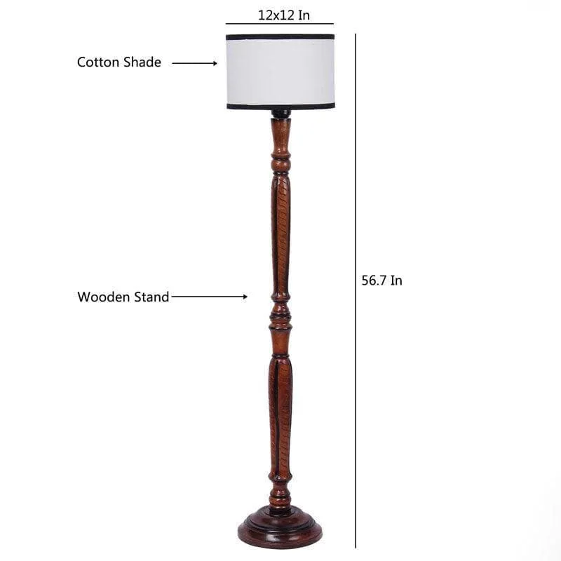 Old School Floor Lamp - White media 8