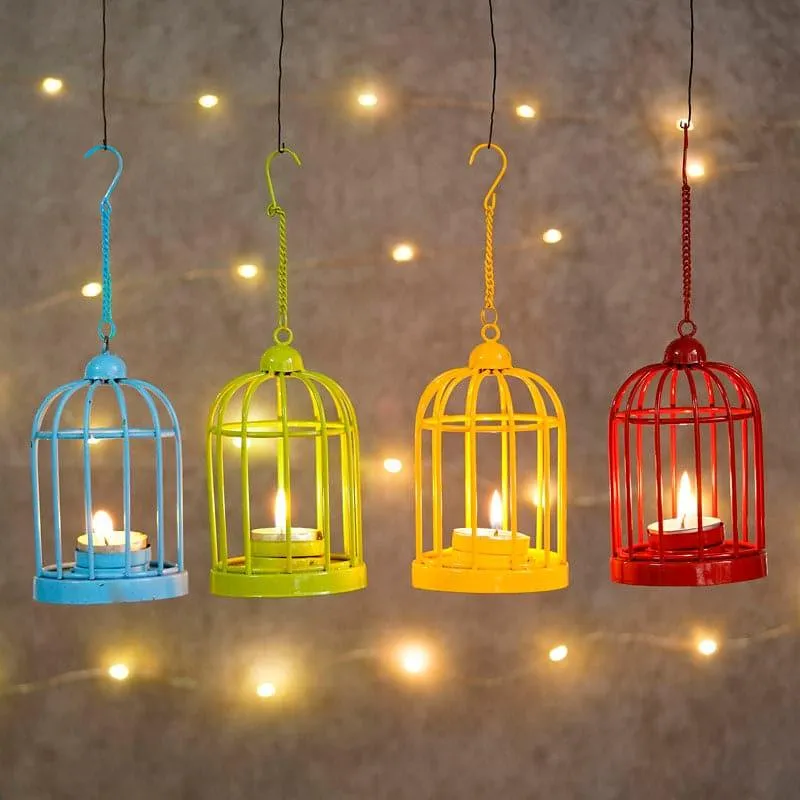 Bird Home Tealight Candle Holder - Set Of Four media 3