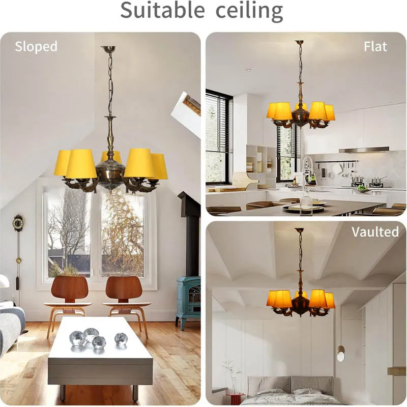Worldy Conical Golden Antique Ceiling Lamp media 5
