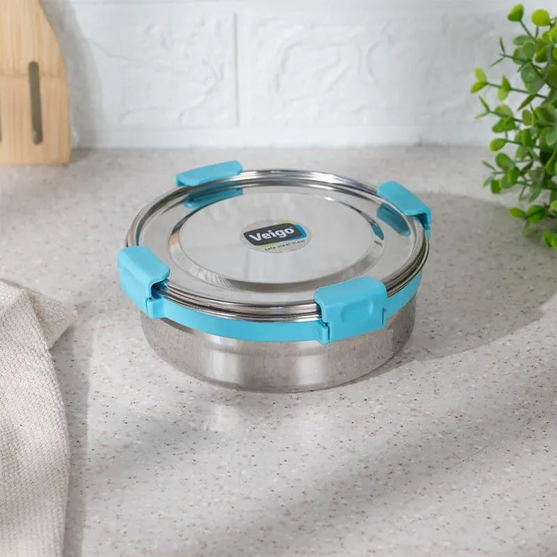 Clip Lock Lunch Box (600 mL) - Blue media 1