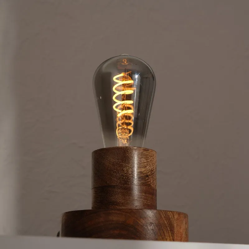 Fig Living Naked Bulb Glass Table Lamp - Brown media 5