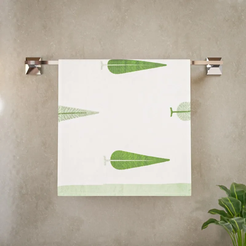 Palm Whisper Cotton Towels (Green) - Three Piece Set media 5