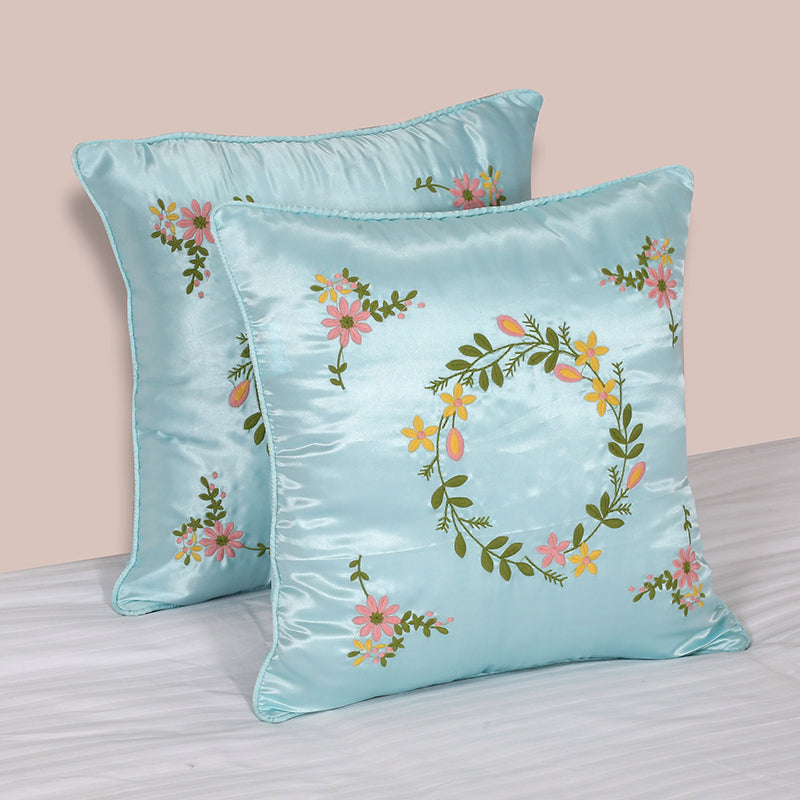 Spring Embroidered Cushion Cover - Set Of Two media 2