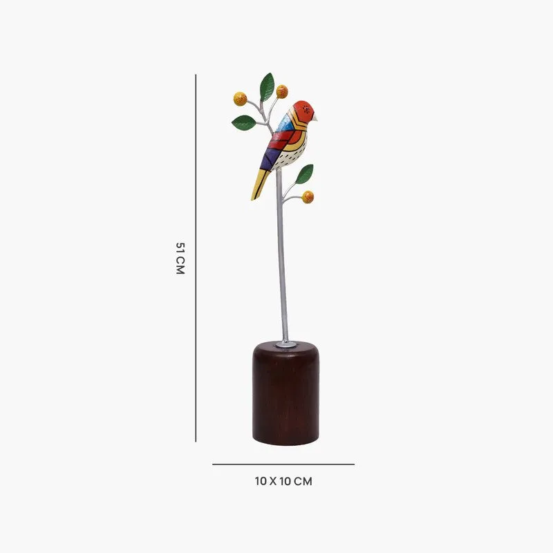Perched Bird Metal Showpiece media 6