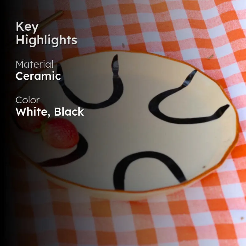 Giulia Ceramic Quarter Plate media 2