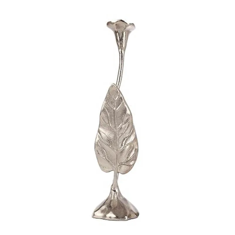 Joles Leaf Candle Holder (Silver) - Medium media 4