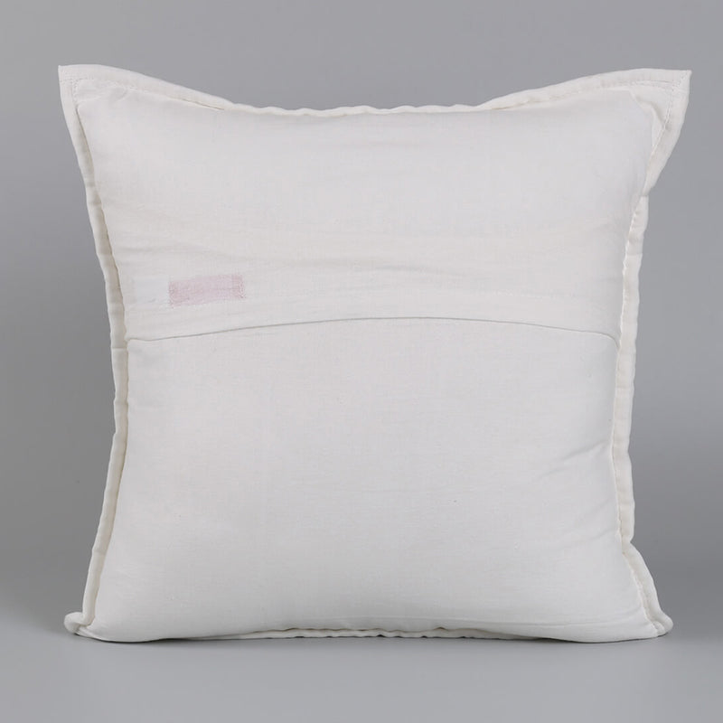 India Circus Fleur Haven Printed Cotton Cushion Cover (White & Green)- Set Of Two media 5
