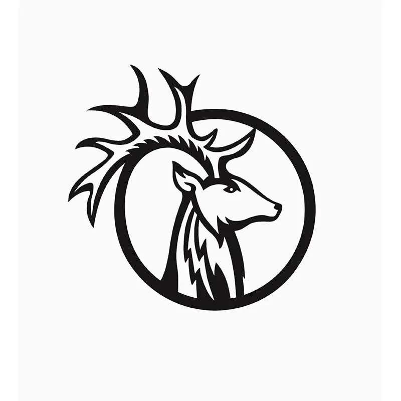 Reindeer Symbol Black Iron Wall Accent media 3