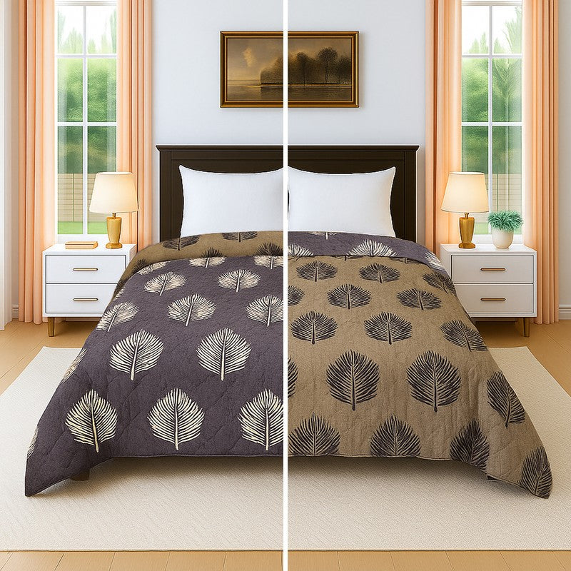 Softique Abstract Cotton Comforter (Multicolor) - 300 GSM media 3