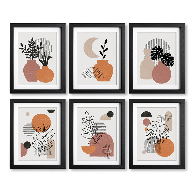 Modern Form II Wall Art With Frame - Set Of Six media 6