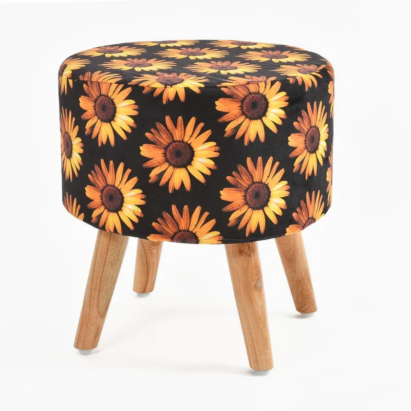Sunburst Floral Ottoman - Multicolor media 3