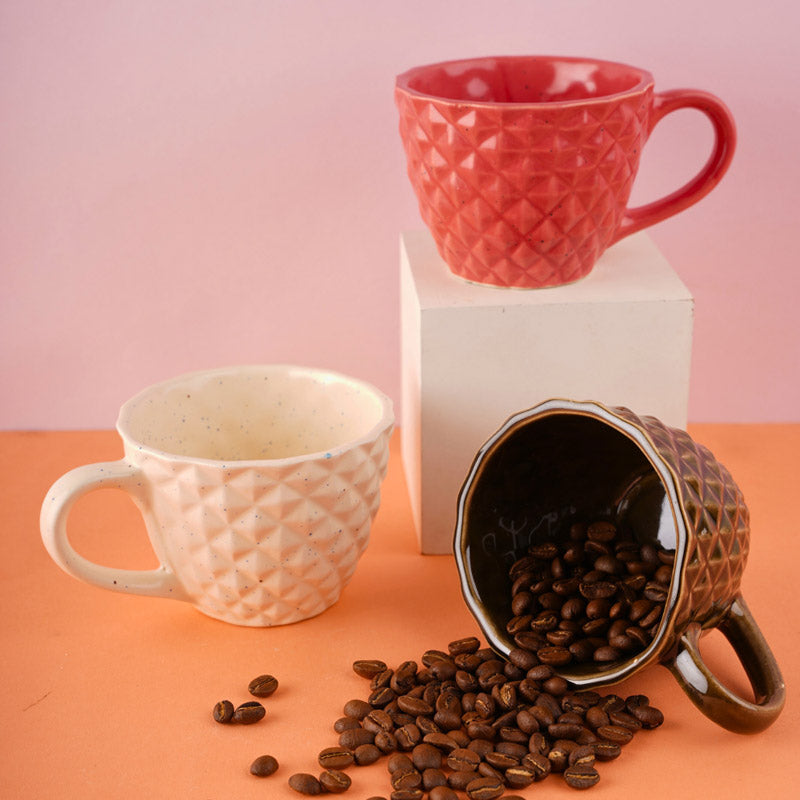 Rossana Ceramic Tea Cup (220 mL Each) -  Set of Three media 4