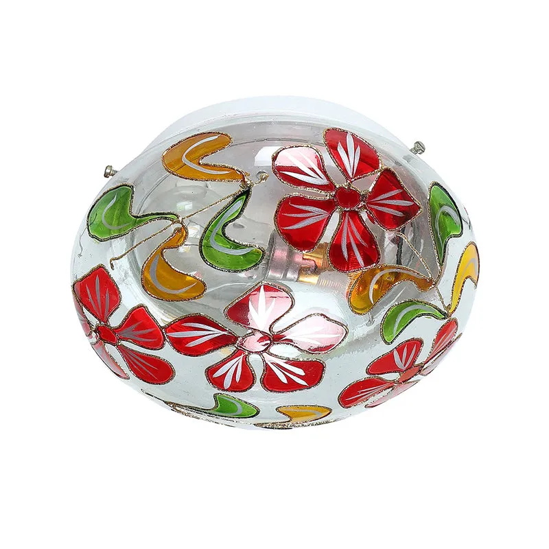 Bloomlit Flush Glass Ceiling Lamp - Multicolor media 6