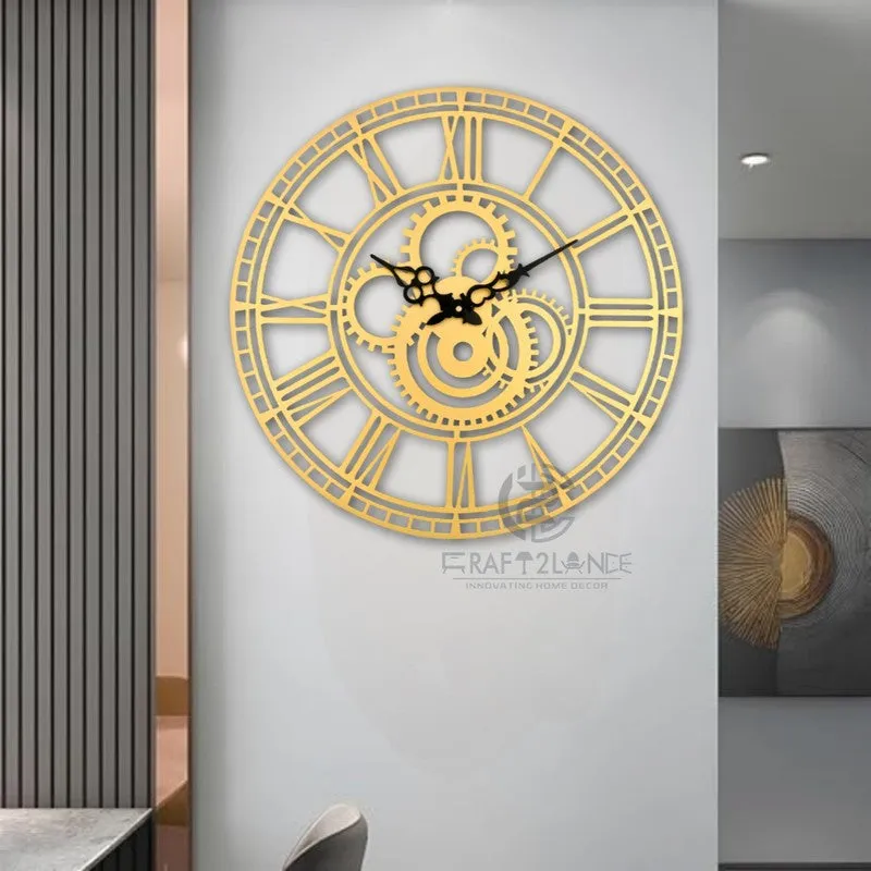 Lapsed Silent Wall Clock - Gold media 4