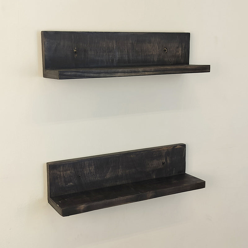 Sylora set of 2 Wooden Wall Shelf Organiser media 5