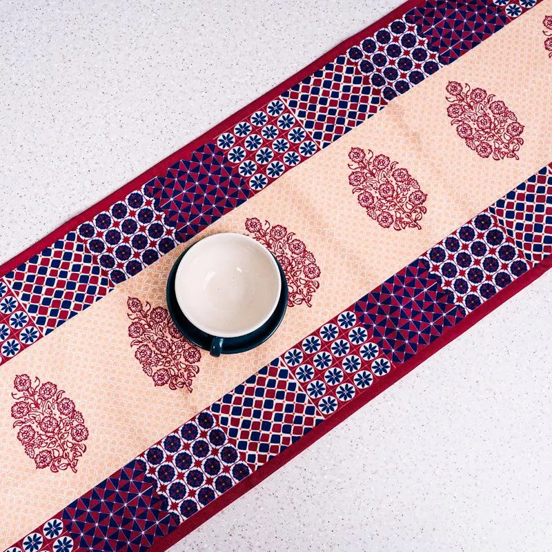 Maroon Mix Poly Canvas Table Runner media 3