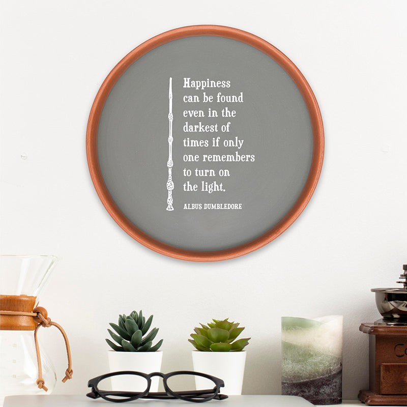 Dumbledor Quote Terracotta Wall Plate media 3