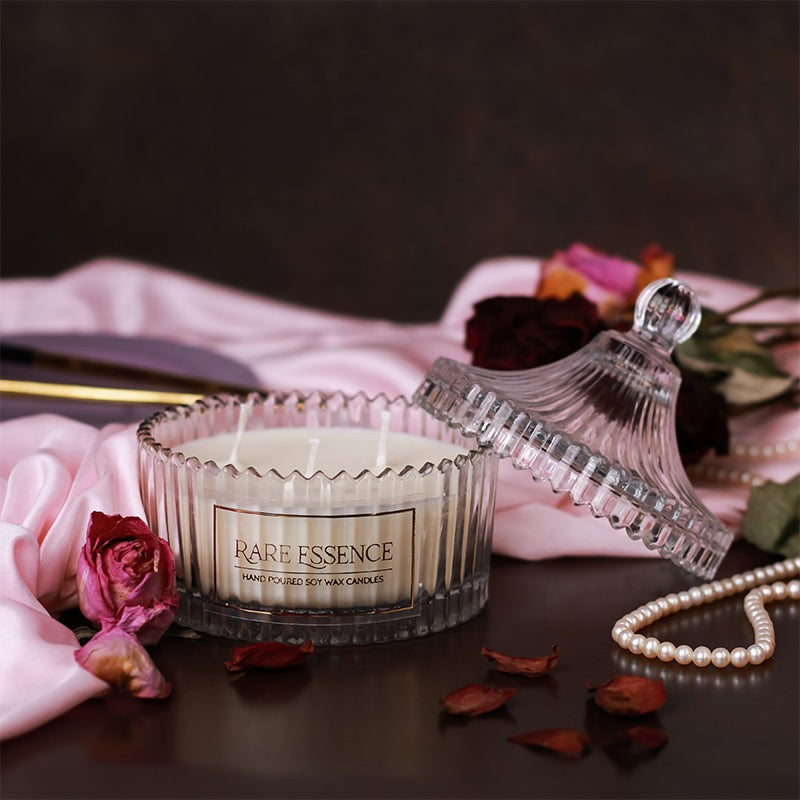 Penelope Carved Jar Candle - Herbal Notes media 6