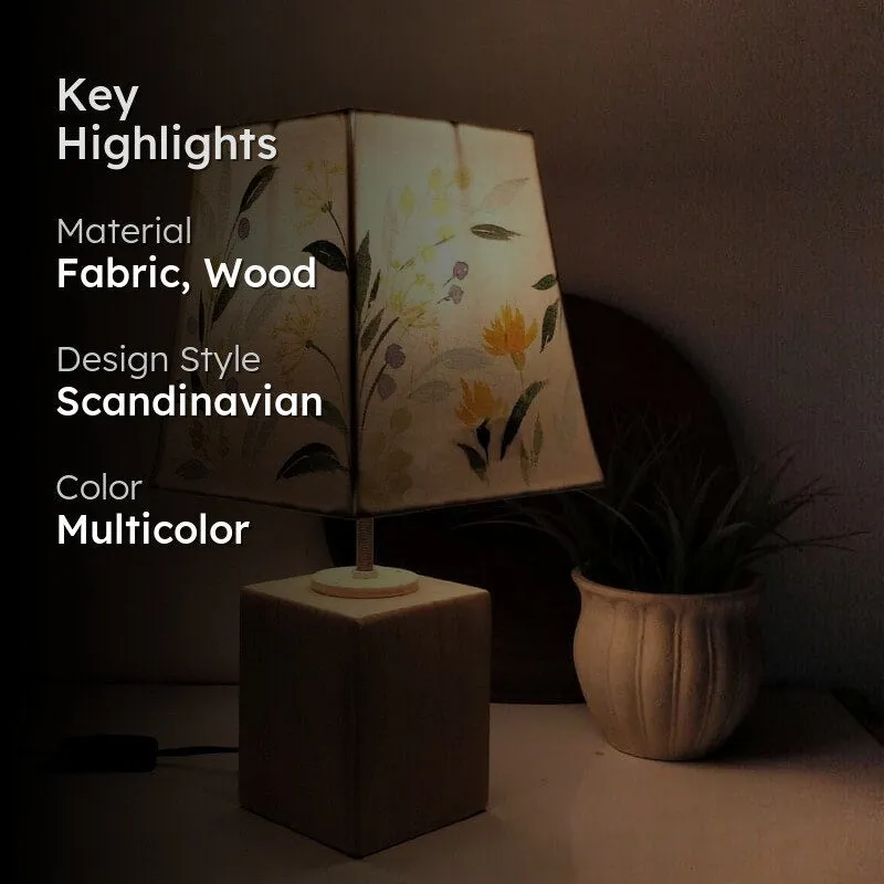 Mildura Empire Handpainted Fabric Table Lamp - Multicolor media 2