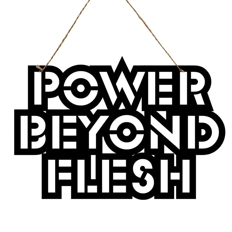 Power Beyond Flesh Mild Steel Wall Accent media 3