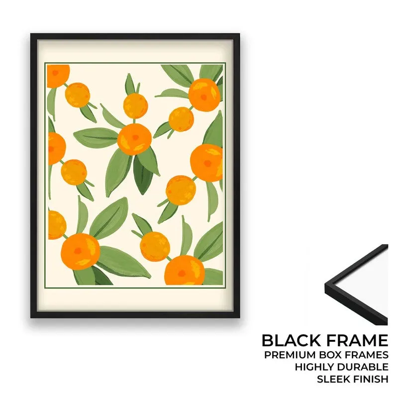 Citrus Aura Archival Canvas Wall Art - Black media 8