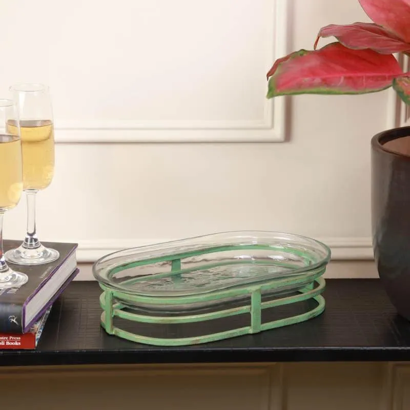 Bella Turquoise Decorative Plate With Stand media 4
